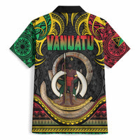 Vanuatu Language Week Hawaiian Shirt Boar Tusk Warrior Tribal Floral Pattern DT05 - Polynesian Pride