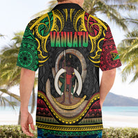 Vanuatu Language Week Hawaiian Shirt Boar Tusk Warrior Tribal Floral Pattern DT05 - Polynesian Pride