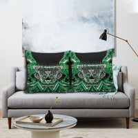 Aotearoa Ngati Maniapoto Pillow Cover Maori Tribal Green Paua Shell Pattern DT05 - Polynesian Pride