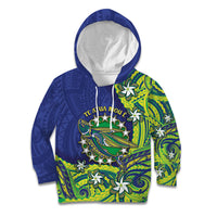 Cook Islands Language Week Kid Hoodie Flying Fish 15 Stars Tribal Patterns