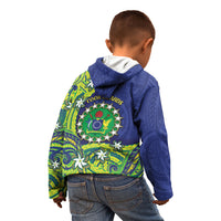 Cook Islands Language Week Kid Hoodie Flying Fish 15 Stars Tribal Patterns
