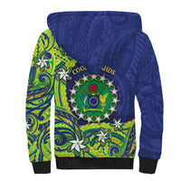 Cook Islands Language Week Sherpa Hoodie Flying Fish 15 Stars Tribal Patterns