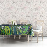 Cook Islands Language Week Tablecloth Flying Fish 15 Stars Tribal Patterns