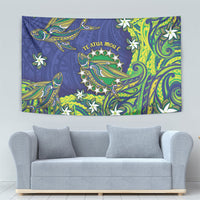 Cook Islands Language Week Tapestry Flying Fish 15 Stars Tribal Patterns