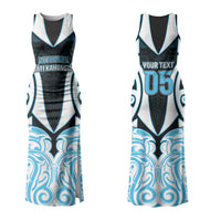 Custom Aotearoa Ngati Kahungunu Couples Matching Tank Maxi Dress and Hawaiian Shirt New Zealand Traditional Maori Pattern