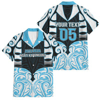 Custom Aotearoa Ngati Kahungunu Family Matching Off Shoulder Short Dress and Hawaiian Shirt New Zealand Traditional Maori Pattern