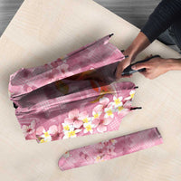 Pink Palaka Hawaiian And Japanese Umbrella Sakura Lei With Koi Fish DT05 - Polynesian Pride