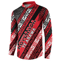 Personalised Aotearoa Te Arawa Button Sweatshirt New Zealand Maori Tribal Fern Pattern