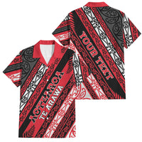 Personalised Aotearoa Te Arawa Family Matching Tank Maxi Dress and Hawaiian Shirt New Zealand Maori Tribal Fern Pattern