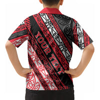 Personalised Aotearoa Te Arawa Kid Hawaiian Shirt New Zealand Maori Tribal Fern Pattern