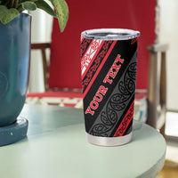 Personalised Aotearoa Te Arawa Tumbler Cup New Zealand Maori Tribal Fern Pattern