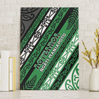 Aotearoa Ngati Maniapoto Canvas Wall Art New Zealand Maori Tribal Fern Pattern
