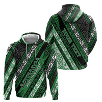 Personalised Aotearoa Ngati Maniapoto Hoodie New Zealand Maori Tribal Fern Pattern