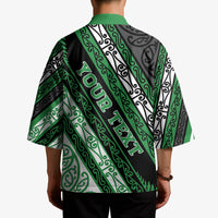 Personalised Aotearoa Ngati Maniapoto Kimono New Zealand Maori Tribal Fern Pattern