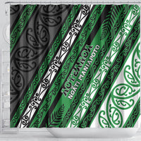 Aotearoa Ngati Maniapoto Shower Curtain New Zealand Maori Tribal Fern Pattern