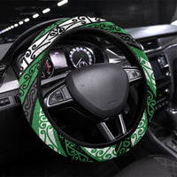 Aotearoa Ngati Maniapoto Steering Wheel Cover New Zealand Maori Tribal Fern Pattern