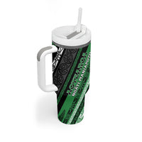 Personalised Aotearoa Ngati Maniapoto Tumbler With Handle New Zealand Maori Tribal Fern Pattern