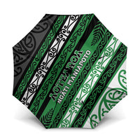 Aotearoa Ngati Maniapoto Umbrella New Zealand Maori Tribal Fern Pattern