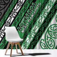 Aotearoa Ngati Maniapoto Window Curtain New Zealand Maori Tribal Fern Pattern