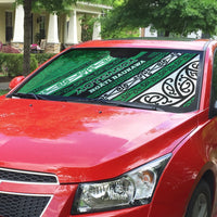 Aotearoa Ngati Raukawa Auto Sun Shade New Zealand Maori Tribal Fern Pattern