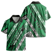 Personalised Aotearoa Ngati Raukawa Kid Hawaiian Shirt New Zealand Maori Tribal Fern Pattern