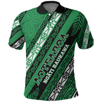 Personalised Aotearoa Ngati Raukawa Polo Shirt New Zealand Maori Tribal Fern Pattern