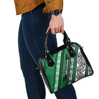 Aotearoa Ngati Raukawa Shoulder Handbag New Zealand Maori Tribal Fern Pattern