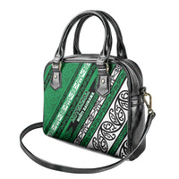 Aotearoa Ngati Raukawa Shoulder Handbag New Zealand Maori Tribal Fern Pattern