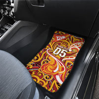 Custom Aotearoa Waikato Tainui Car Mats Maori Tribal Pattern Koru Motif