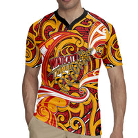 Custom Aotearoa Waikato Tainui Rugby Jersey Maori Tribal Pattern Koru Motif