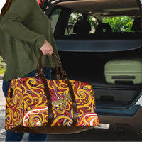Aotearoa Waikato Tainui Travel Bag Maori Tribal Pattern Koru Motif