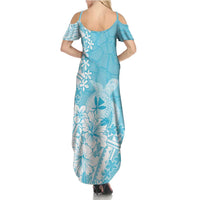 Hawaii Kanaka Maoli Summer Maxi Dress Polynesian Turtle Tattoo