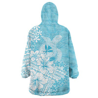 Hawaii Kanaka Maoli Wearable Blanket Hoodie Polynesian Turtle Tattoo