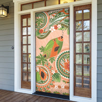 Hawaii Papaya Door Cover Cute Cosplay Humuhumu Fish Plumeria Waves DT05 - Polynesian Pride