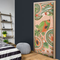 Hawaii Papaya Door Cover Cute Cosplay Humuhumu Fish Plumeria Waves DT05 - Polynesian Pride