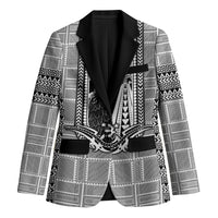 Mabuhay Philippines Festival Blazer Philippine Eagle Sun Three Stars Barong Pattern DT05 Unisex Gray - Polynesian Pride