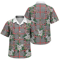 Red Binakol Motifs With Jasminum Sambac Family Matching Mermaid Dress and Hawaiian Shirt Mabuhay Philippines Festival DT05 Son's Shirt Red - Polynesian Pride