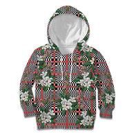 Red Binakol Motifs With Jasminum Sambac Kid Hoodie Mabuhay Philippines Festival DT05 Hoodie Red - Polynesian Pride