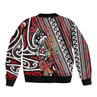 Personalised Maori Language Week Bomber Jacket Ake Ake Ake Tribal Patterns DT05 - Polynesian Pride