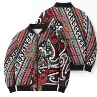Personalised Maori Language Week Bomber Puffer Jacket Ake Ake Ake Tribal Patterns DT05 - Polynesian Pride