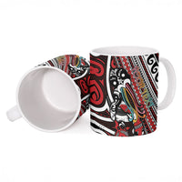 Personalised Maori Language Week Ceramic Mug Ake Ake Ake Tribal Patterns DT05 - Polynesian Pride