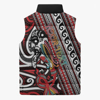 Personalised Maori Language Week Sleeveless Puffer Jacket Ake Ake Ake Tribal Patterns DT05 - Polynesian Pride