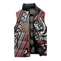 Personalised Maori Language Week Sleeveless Puffer Jacket Ake Ake Ake Tribal Patterns DT05 - Polynesian Pride