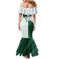 Custom Hawaii Volleyball Family Matching Mermaid Dress and Hawaiian Shirt Shaka Aloha Hand