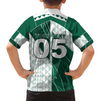 Custom Hawaii Volleyball Family Matching Off The Shoulder Long Sleeve Dress and Hawaiian Shirt Shaka Aloha Hand