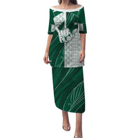 Custom Hawaii Volleyball Family Matching Puletasi and Hawaiian Shirt Shaka Aloha Hand