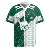 Custom Hawaii Volleyball Rugby Jersey Shaka Aloha Hand