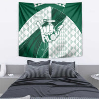 Hawaii Volleyball Tapestry Shaka Aloha Hand