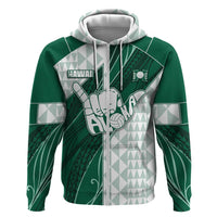 Custom Hawaii Volleyball Zip Hoodie Shaka Aloha Hand