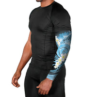Piko Hawaiian Arm Sleeves Blue Galaxy Spiral Plumeria Tribal Patterns DT05 - Polynesian Pride